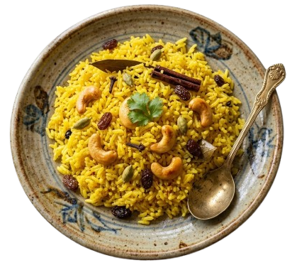 Basanti Pulao — signature dish